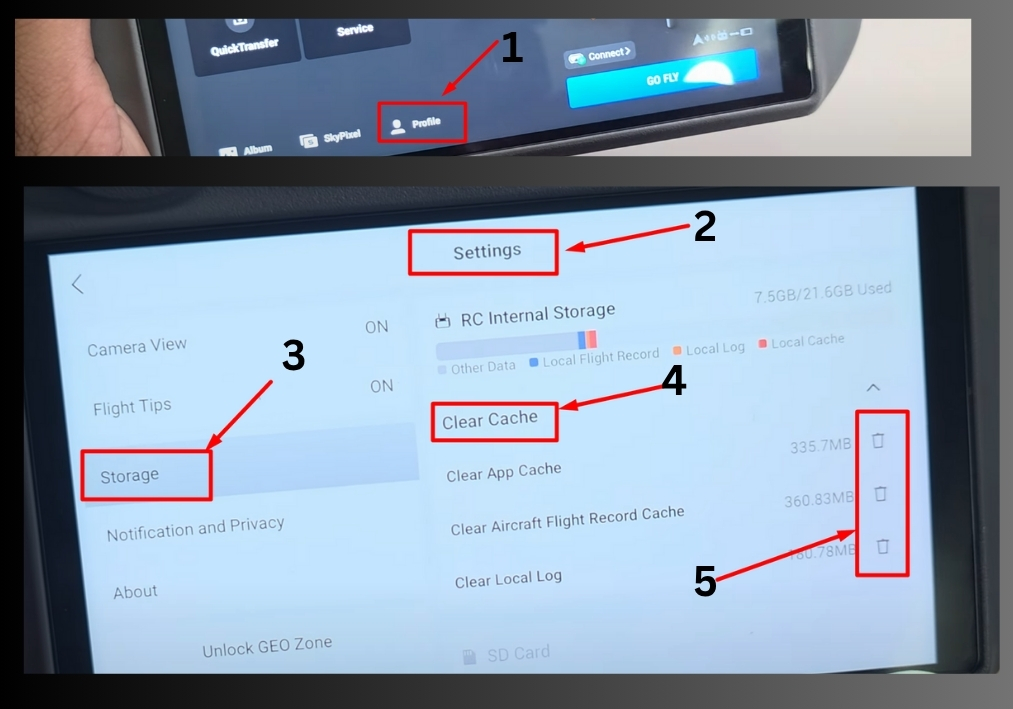 Easy Guide to Clearing the Cache on DJI RC
