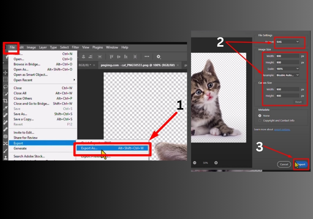 Creating and Exporting SVG Files