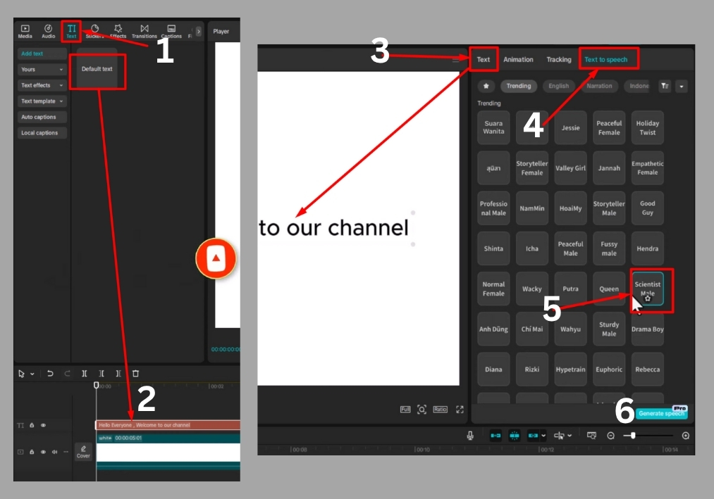 Guide to Adding AI Voice on CapCut