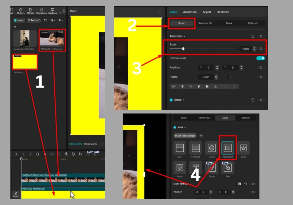 Easy Method  of Adding a Frame or Border in CapCut PC