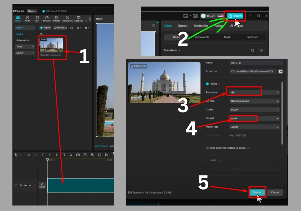 Easy Guide to Convert & Export Your Video to 4K