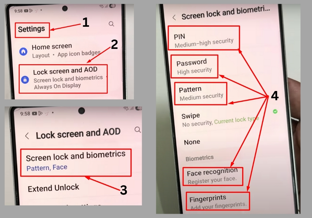 Steps to Remove Swipe To Unlock or Set a Pattern