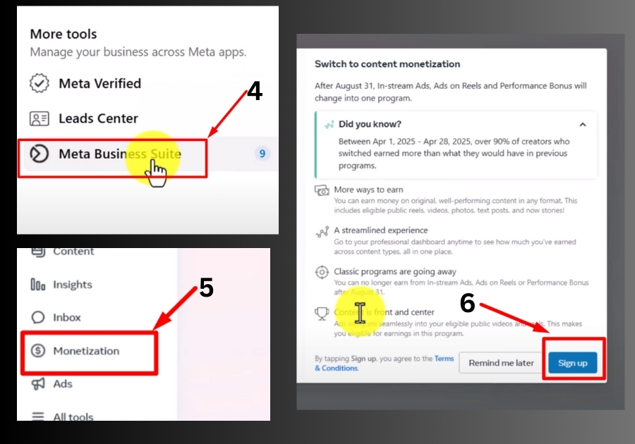 Set Up Facebook Content Monetization 2