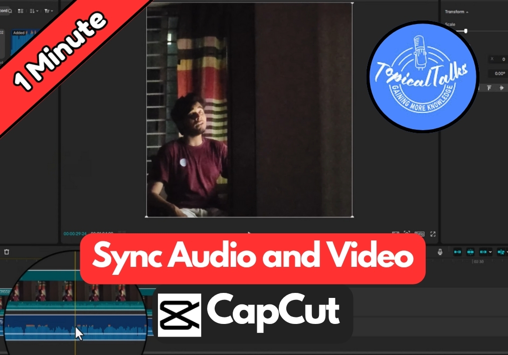How To Sync Audio and Video in CapCut?