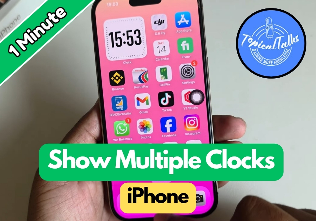 How To Show Multiple Clocks On Iphone Lock Screen?