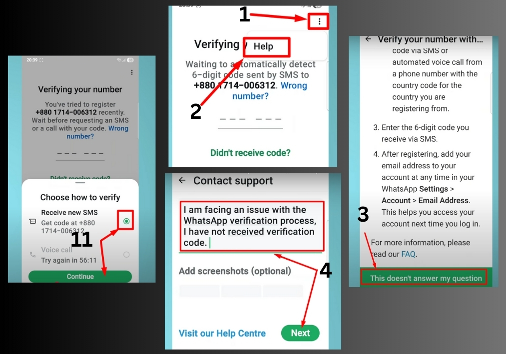 Fix Your WhatsApp Verification Code Issue 1