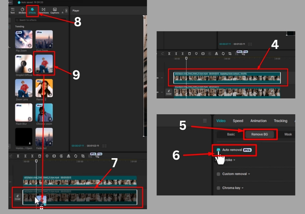 Step Guide to Blur Video Background in CapCut 1