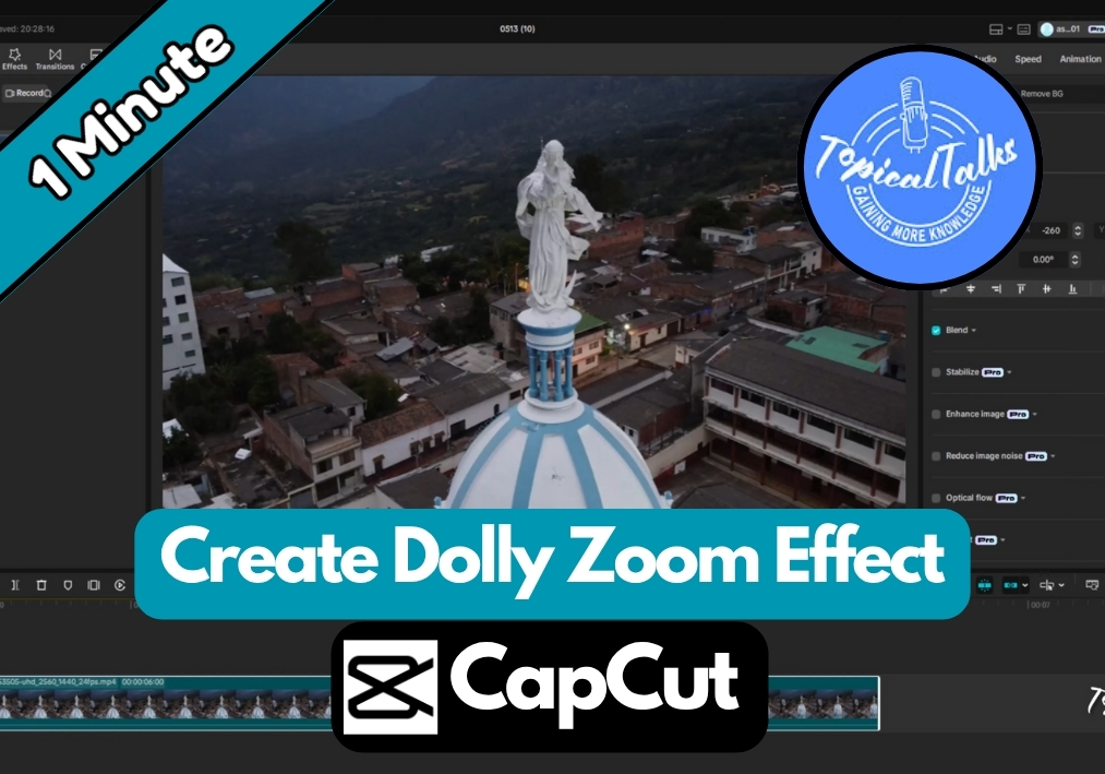 How to Create Dolly Zoom Effect in CapCut