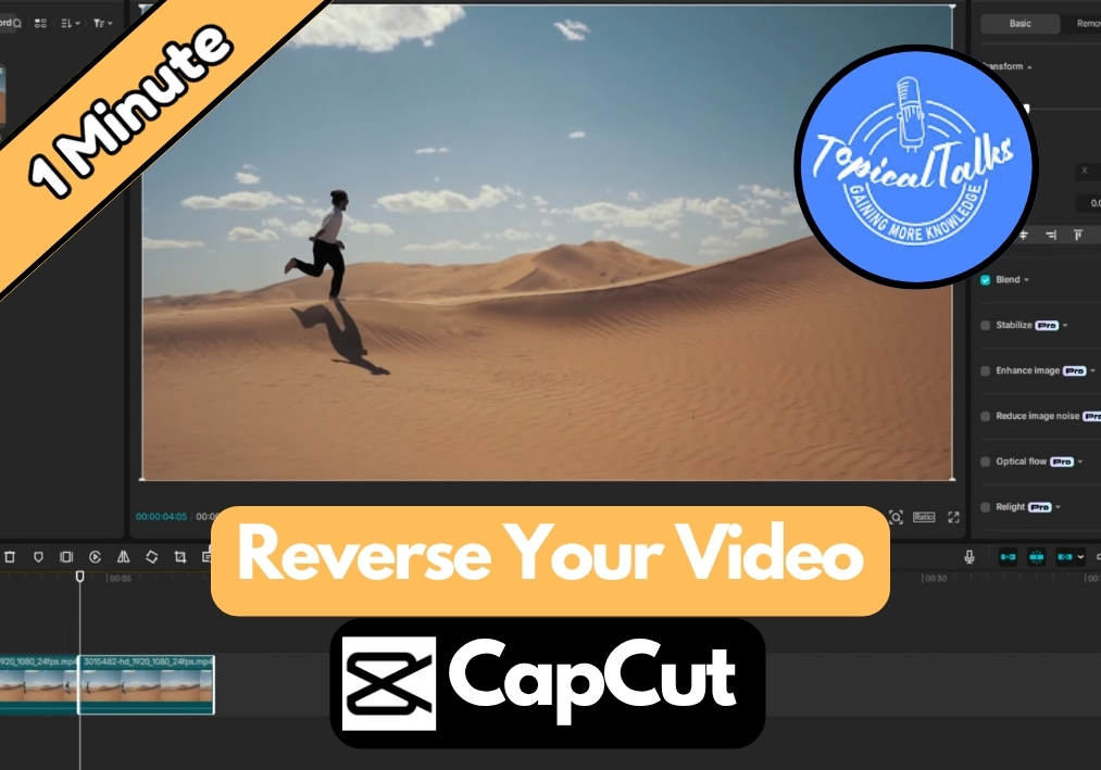 How To Reverse Video In CapCut