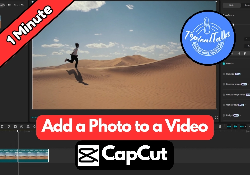 How to Add a Photo to a Video in CapCut?