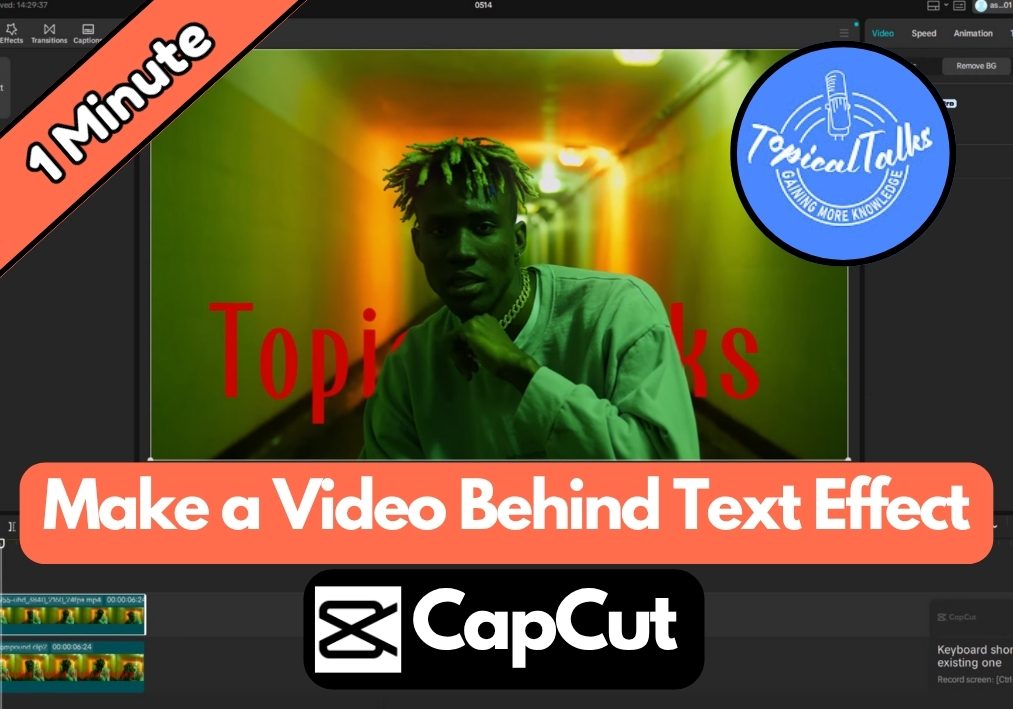 How to Make a Video Behind Text Effect in CapCut?