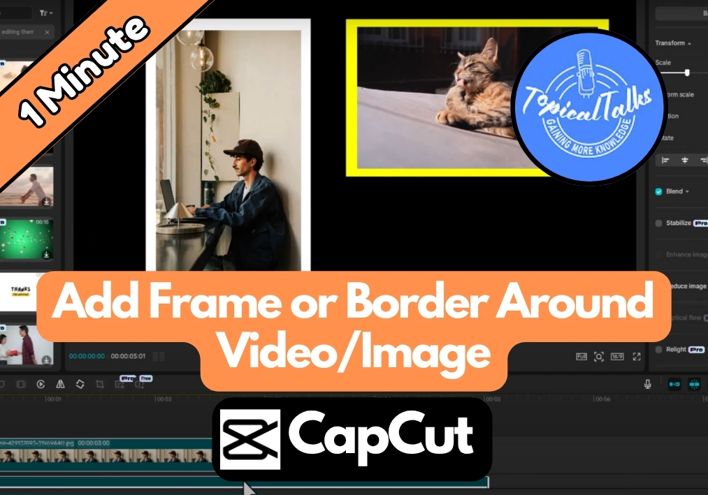 Add Frame or Border Around Video or Image in CapCut
