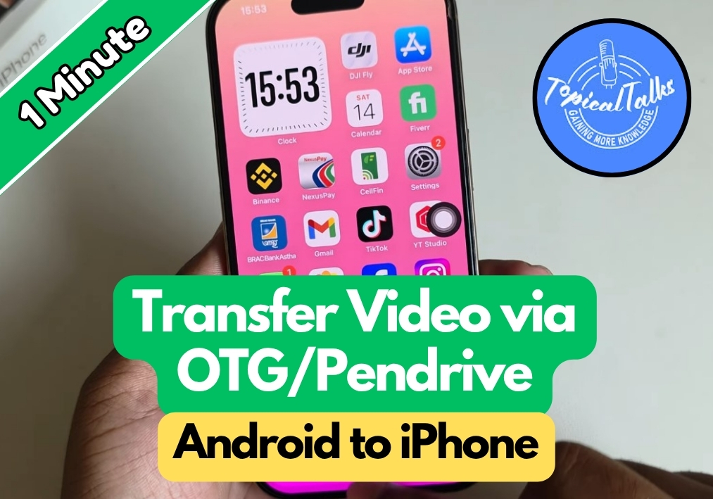 How to Transfer Video from Android to iPhone with OTG/Pendrive
