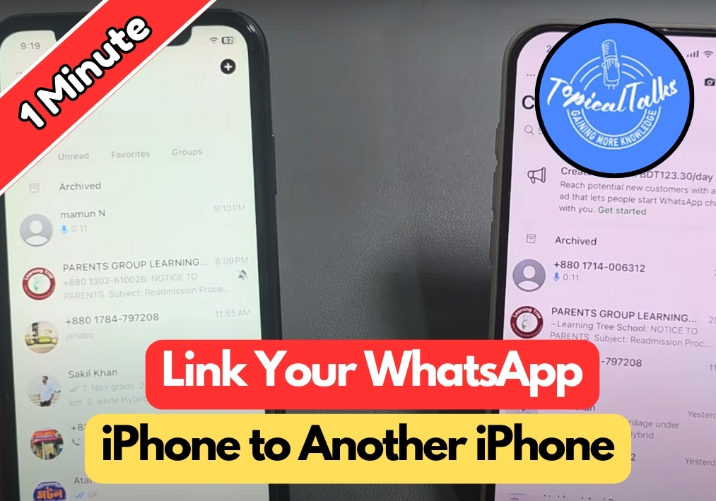 How to Link WhatsApp iPhone to Another iPhone